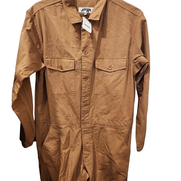 Free People X Westerlind Climbing brown jumpsuit size medium - Picture 8 of 9